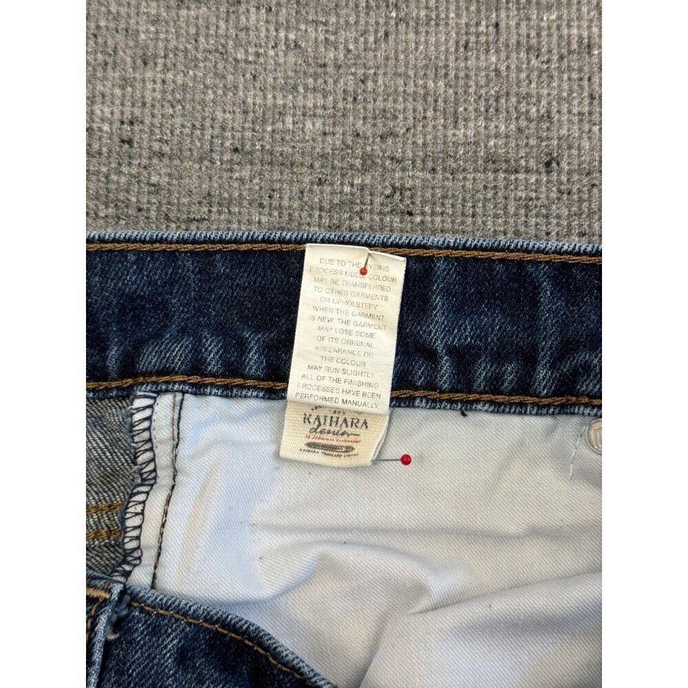 Mc Authentic Genuine Men's Straight leg Dark Blue Denim Jeans Size 33 - Picture 12 of 14